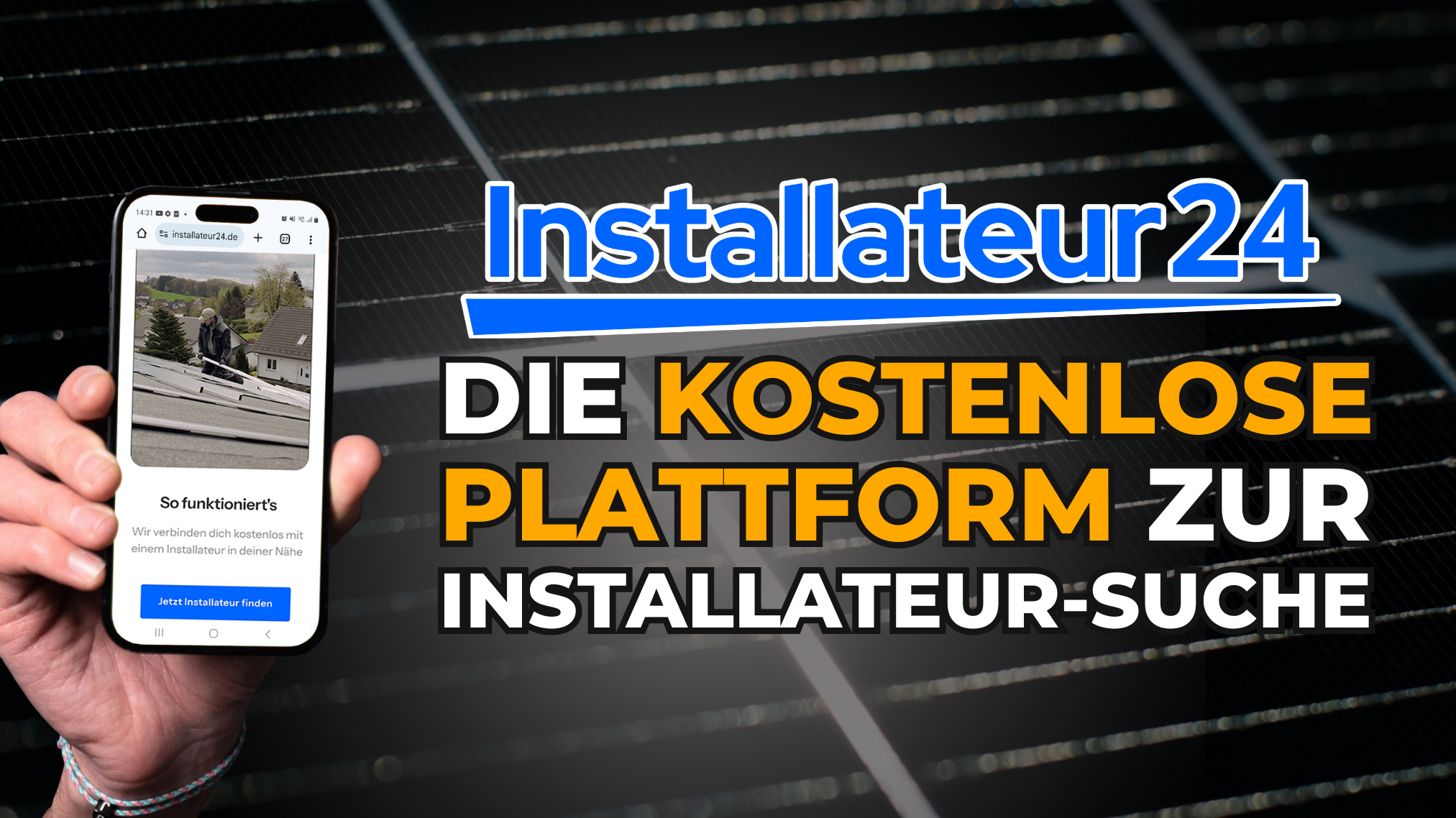Montagefirmen für Photovoltaik finden: mit Installateur24