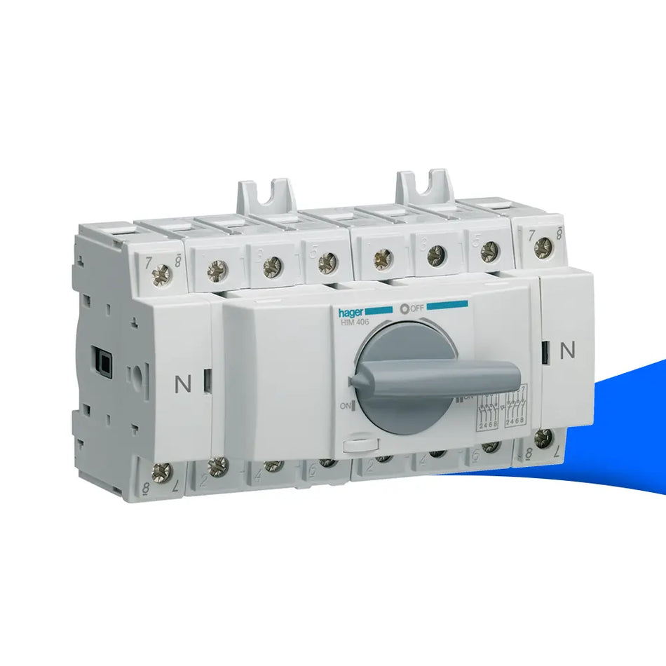 Hager HIM406 Lastumschalter, 3-polig + N, 63A Produktbild