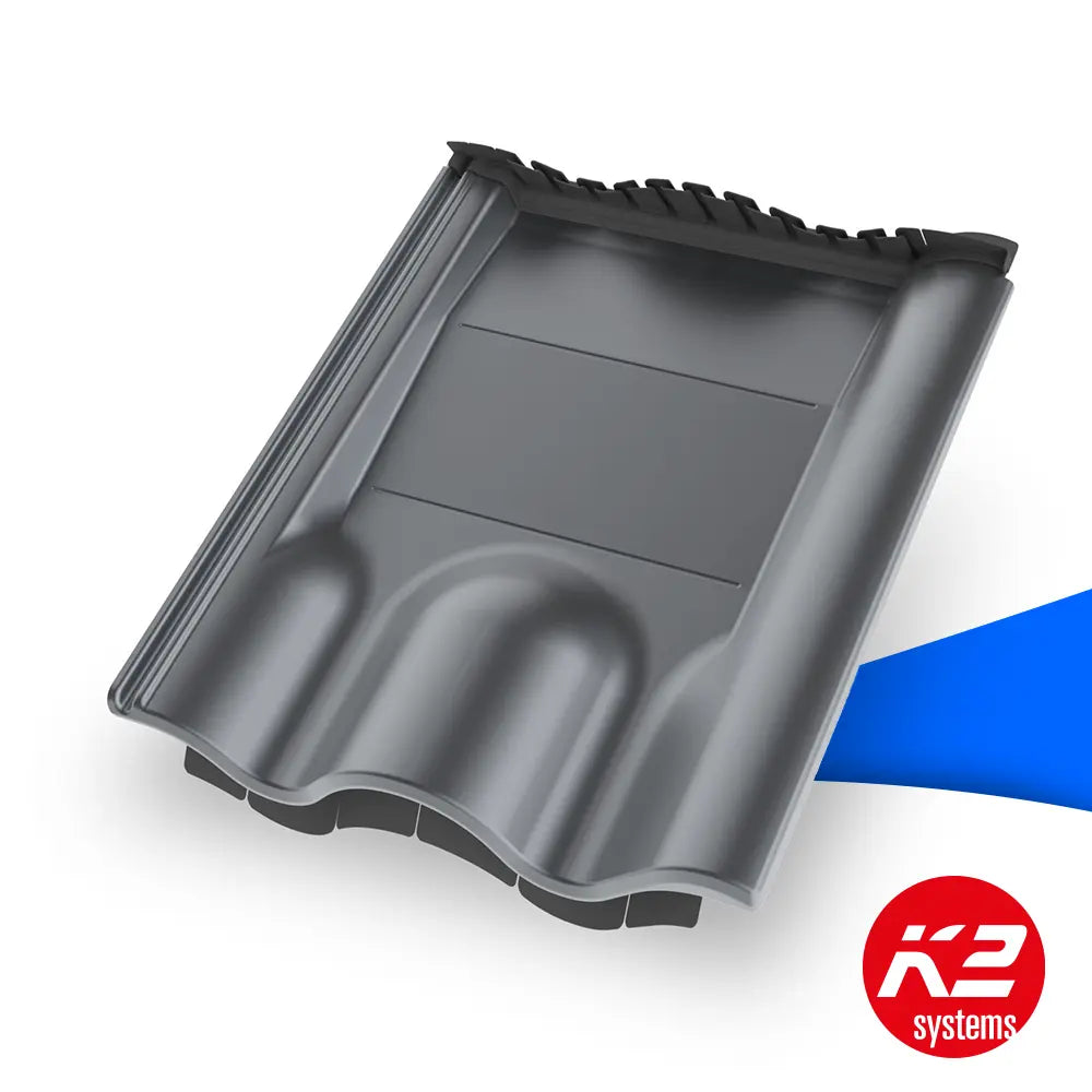 K2 4Tile Metallersatzziegel in Grau, Artikelnummer 2005297