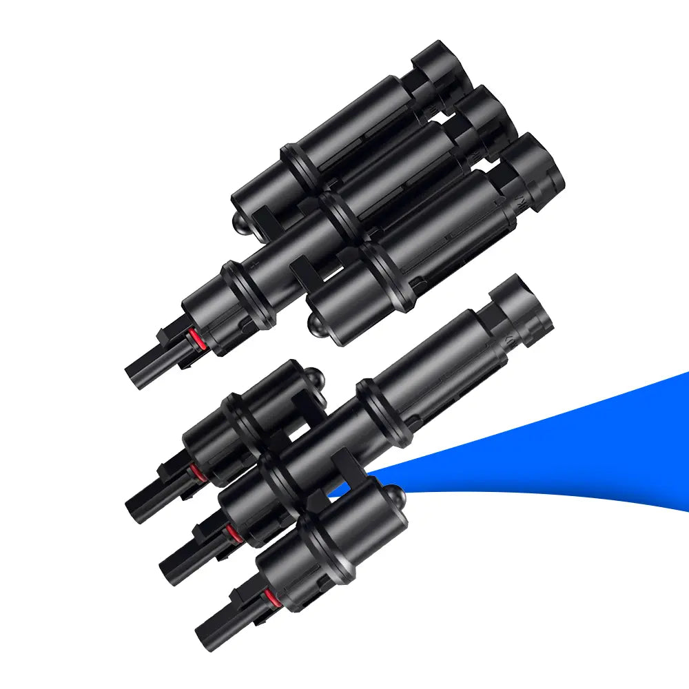 T3 Connector 70A - schwarze PV-Steckverbinder für Solarkabel