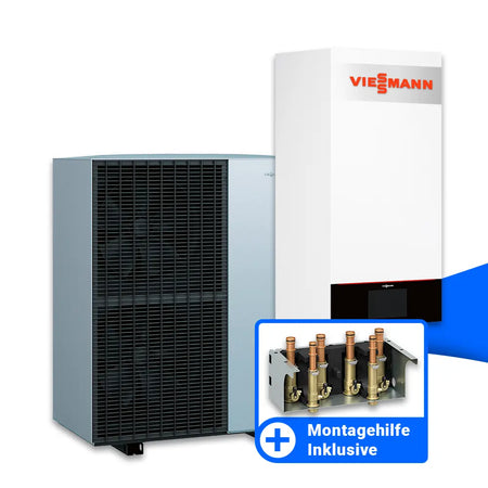 Energieeffizientes Heizsystem: Viessmann Vitocal 150-A (A13, 400V) Wärmepumpe mit 13 kW und Montagehilfe Comfort für eine einfache Installation
