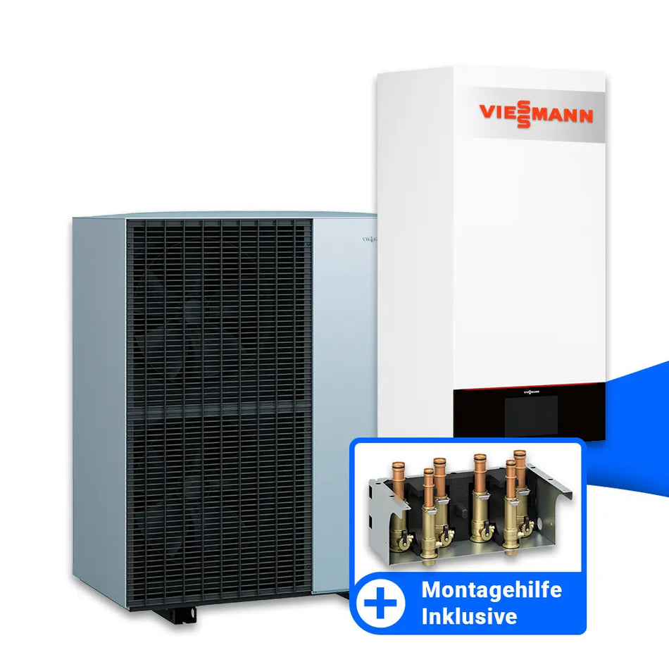 Energieeffizientes Heizsystem: Viessmann Vitocal 150-A (A13, 400V) Wärmepumpe mit 13 kW und Montagehilfe Comfort für eine einfache Installation