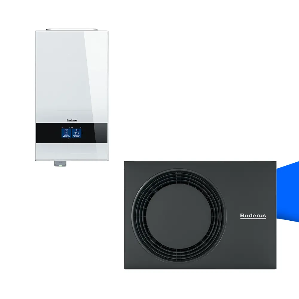 Die Buderus Logaplus M WLW186i-5 AR E W WLW186i-12 E ist eine moderne, effiziente Luft-Wasser-Wärmepumpenlösung für die komfortable und zukunftsorientierte Beheizung von Wohngebäuden. Farbe in Weiß