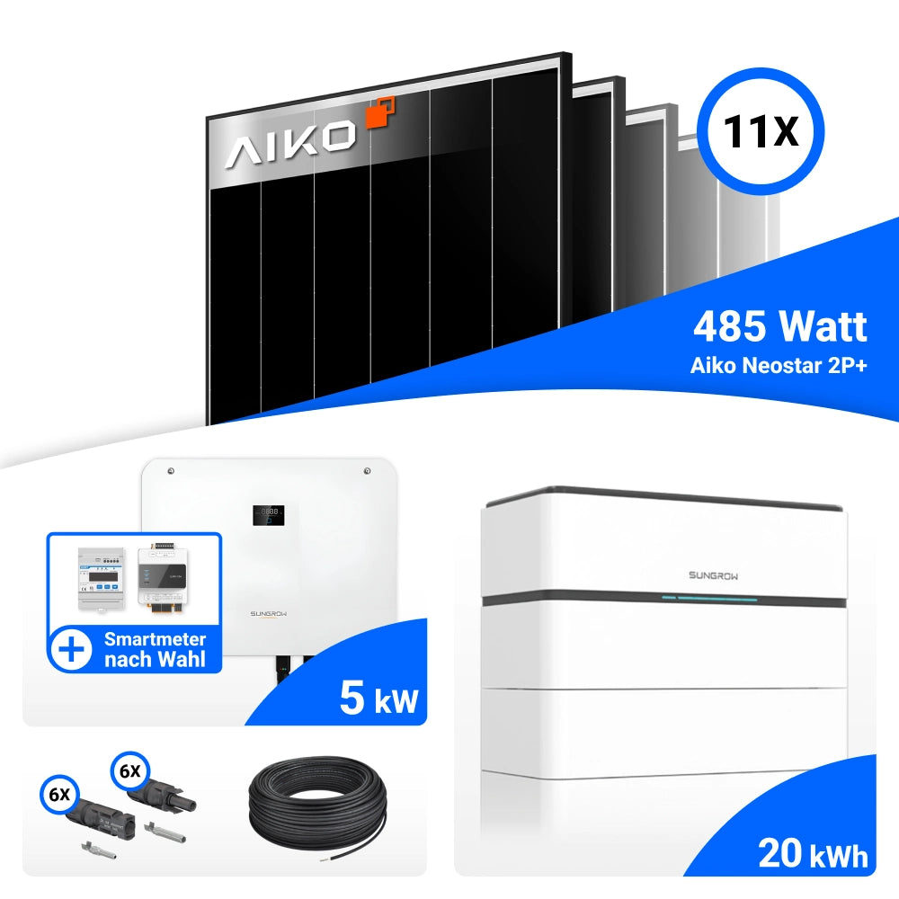 Einzelne Batteriemodule Sungrow Speicher 5 kWp Paket