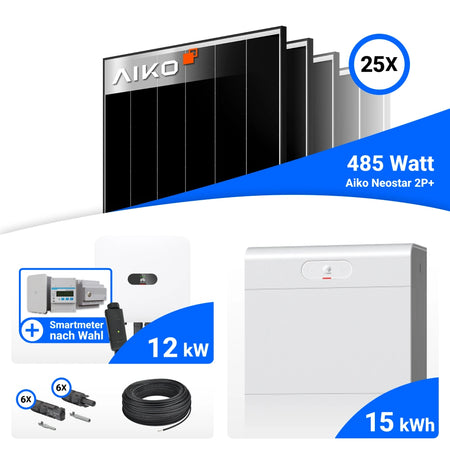 Huawei MAP0 und Speichereinheit des 12 kWp PV Komplettsets
