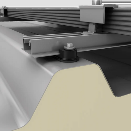 K2 BasicRail - Schrägdach Trapezblech Montageabbildung 4