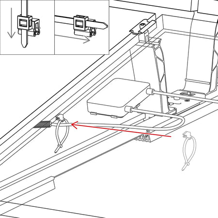 K2 Cable Manager PA66W Montagebild 3