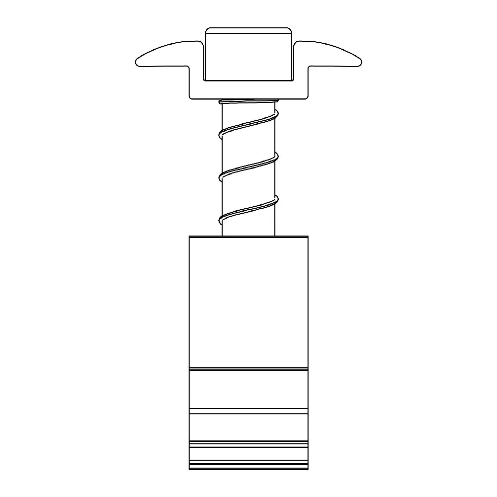 K2 Dome Clamp Mittelklemme, schwarz Zeichnung 1