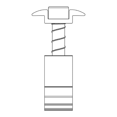 K2 Dome Clamp Mittelklemme, schwarz Zeichnung 1