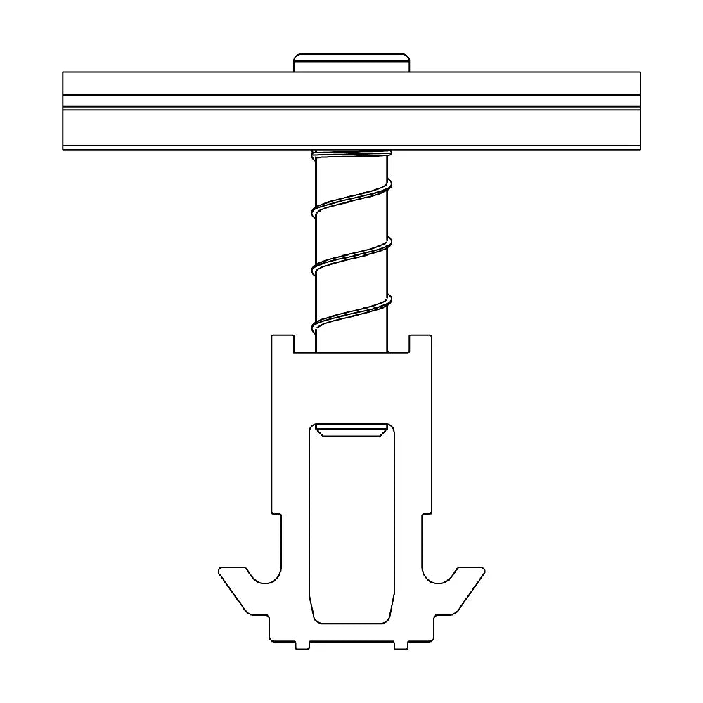 K2 Dome Clamp Mittelklemme, schwarz Zeichnung 2