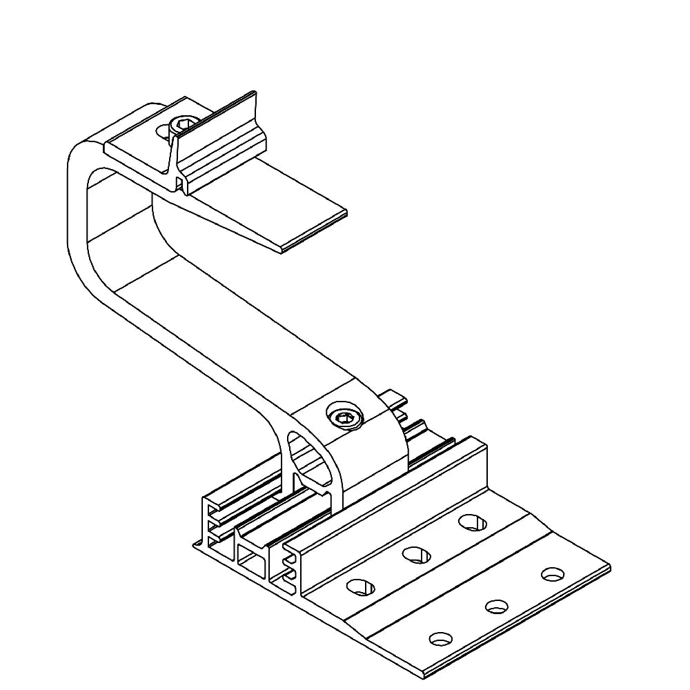 K2 SingleHook 3S - Schrägdach Dachziegel Zeichnung 1