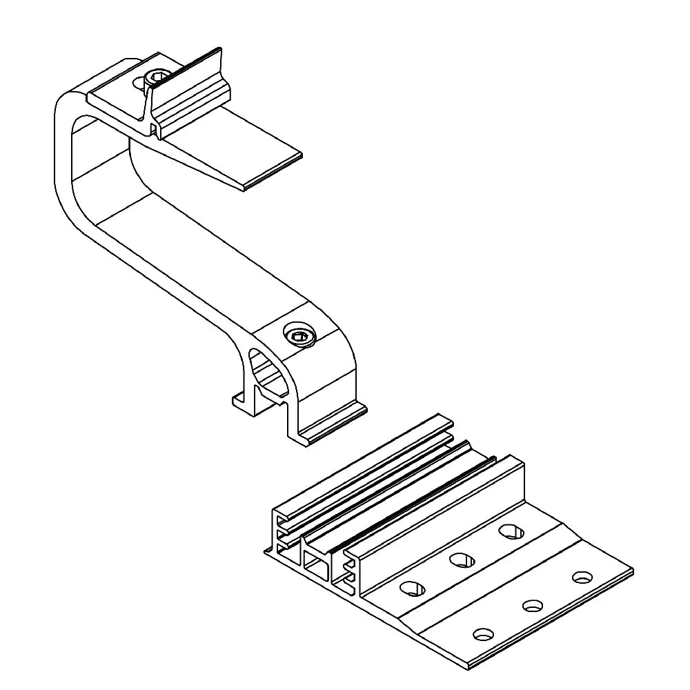 K2 SingleHook 3S - Schrägdach Dachziegel Zeichnung 2