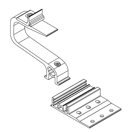 K2 SingleHook 3S - Schrägdach Dachziegel Zeichnung 2