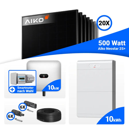PV Komplettanlage 10 kWp AIKO Full Black Module Huawei