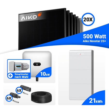 10 kWp PV Anlage AIKO 500W Module Huawei SUN2000