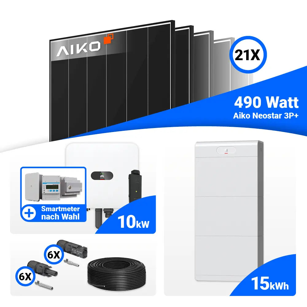 Photovoltaik Set 10 kWp AIKO 490W Huawei MAP0