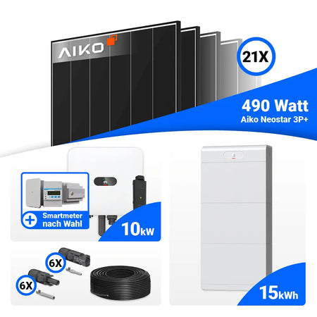 Photovoltaik Set 10 kWp AIKO 490W Huawei MAP0