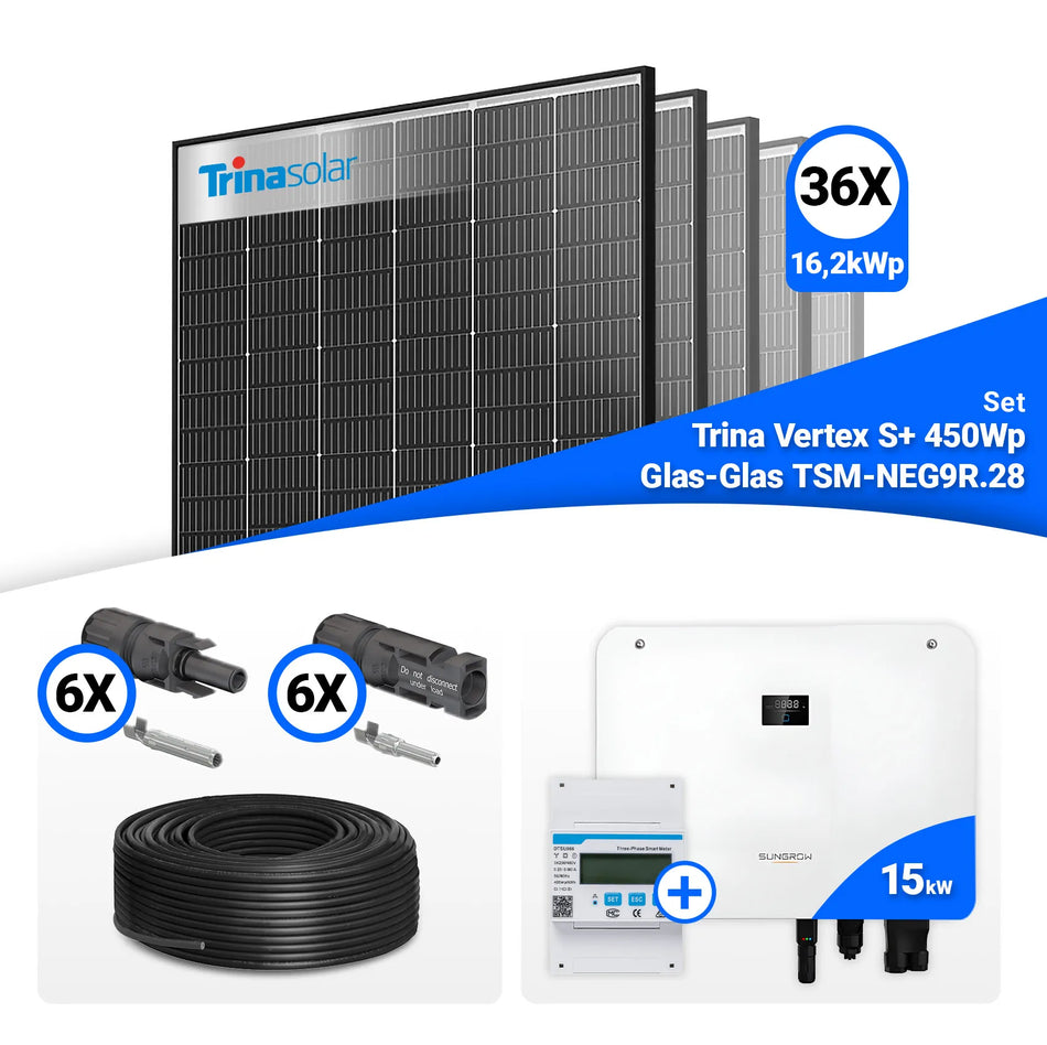 15 kWp Solaranlagen Komplettsets – Höchste Leistung für große Anlagen ...
