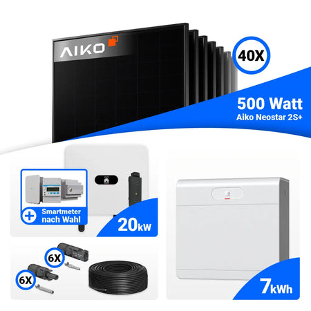 20 kWp Solarsystem mit Huawei SUN2000-20K-MB0 und Speicheroption