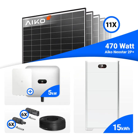 Huawei Luna2000 S1 Speicher im Photovoltaik-Komplettsystem visualisiert.