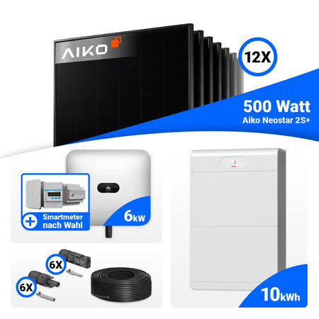 PV Komplettanlage 6 kWp AIKO Full Black Module Huawei