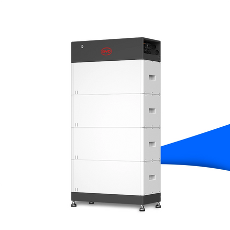 BYD HVM+ 11.0 Battery-Box – modularer Hochvolt-Stromspeicher in weiß-grauem Gehäuse mit rotem BYD-Logo, ideal für Photovoltaikanlagen und Energiemanagementsysteme. Erhältlich bei sh24.