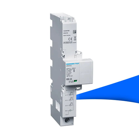 Hager SPA701Z Kombiableiter Typ 1+2+3, 4-polig, Iimp 7,5 kA – Überspannungsschutz für TT- und TN-S-Netze Produktbild