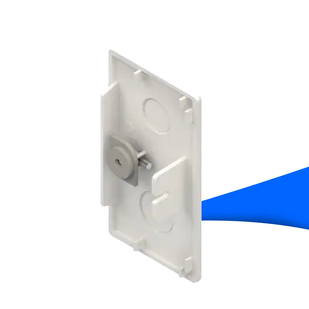 Produktbild - Kleinhuis Endstück für Kabelkanal 60x110mm RAL9010 - reinweiß