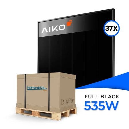Produktbild AIKO Solar 535W Glas-Glas Full Black Modul AIKO-A535-MCE60Db Neostar 3S+60 - Palettenpreis (37 Stk.)