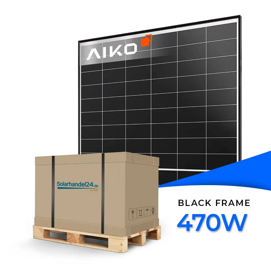 Aiko Solar 470W Glas-Glas Black Frame AIKO-A-MAH54Dw Neostar 2P+ - Palette