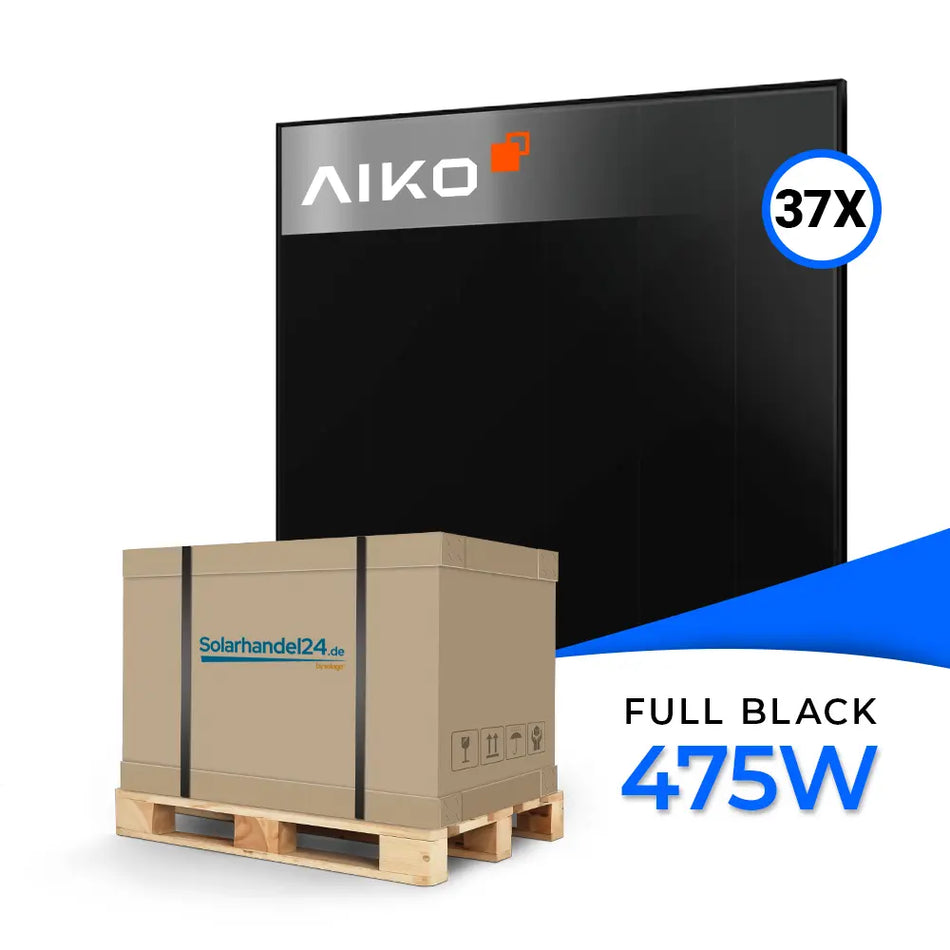 Aiko Solar 475W Dual Glass Full Black Modul AIKO-A475-MCE54Db Neostar 3S+ - Palettenpreis (37 Stk.)