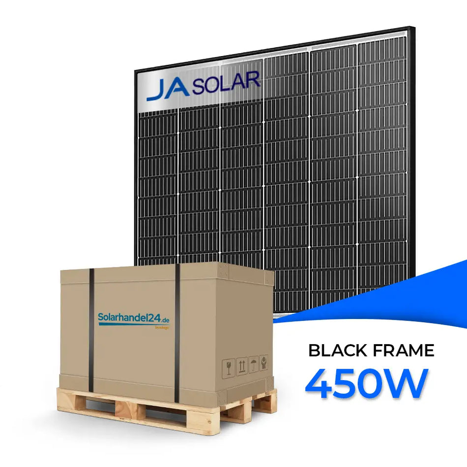 Ja Solar 450W Bifazial Glas-Glas Black Frame JAM54D40-LB - Palette