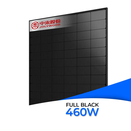 Jolywood 460W bifaziales Glas-Glas Solarmodul Full Black JW-HD96N-R2 – leistungsstarkes N-Type PV-Modul für Photovoltaikanlagen