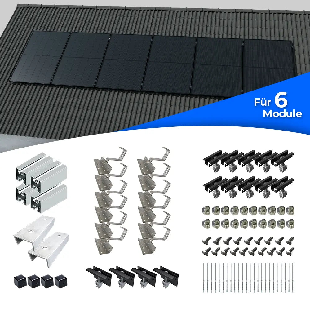 Montageset Standard für 6 Module
