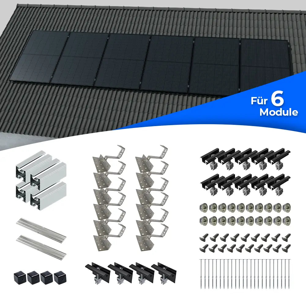 Montageset Standard für 6 Module