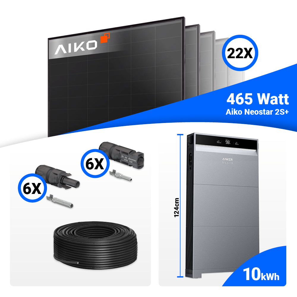 PV Komplettset 10 kWp mit Anker SOLIX X1-H10K-T und Speicheroption kaufen