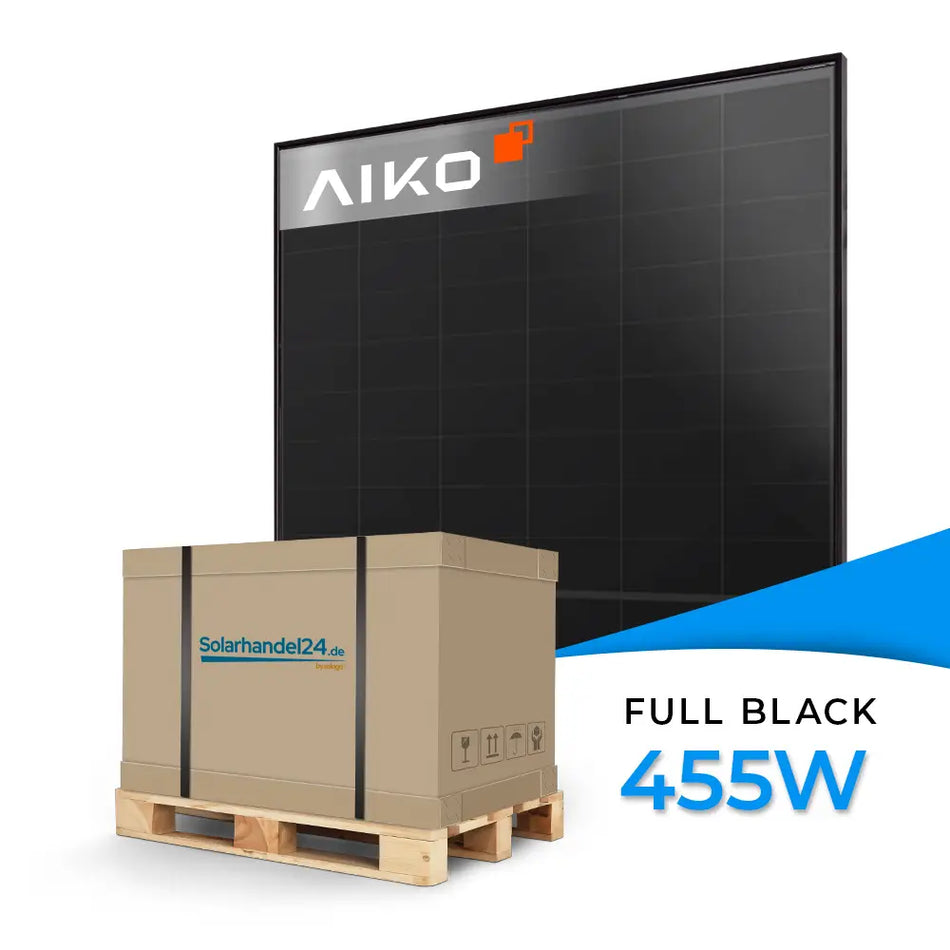 Aiko Solar 455W Glas-Glas Full Black Modul AIKO-A-MAH54Db Neostar 2S+ - Palettenpreis (ab 36 Stk.)