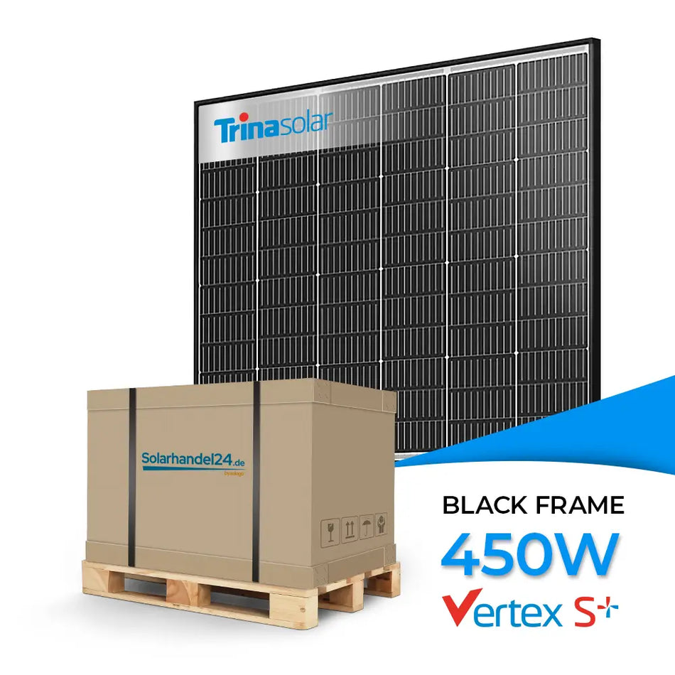 Trina Vertex S+ 450W Glas-Glas Black Frame TSM-NEG9R.28 - Palettenpreis (ab 36 Stk.)