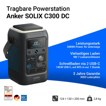 Anker SOLIX C300 DC Infobild